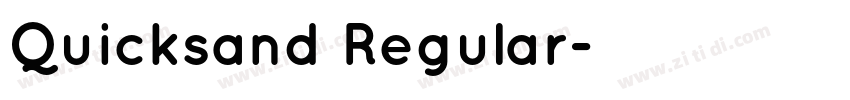 Quicksand Regular字体转换